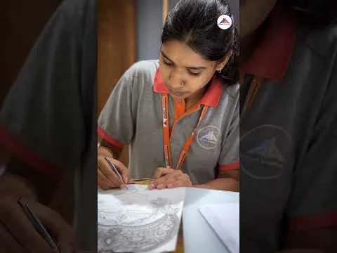 A beautiful sketch of maa durga by our little artists 🌺#alliantacademy #maadurga #durgamaa